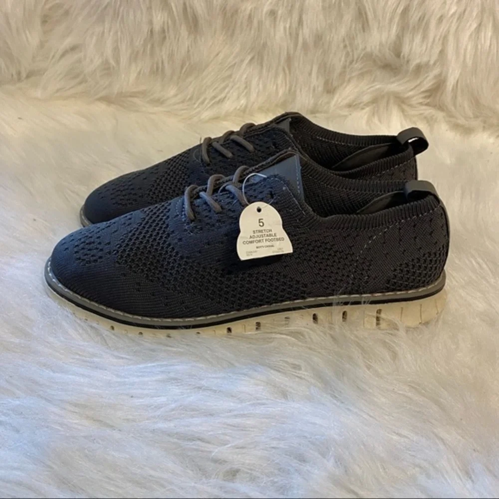 Wonder Nation Shoes Boys Size‎ 5 Slip On Stretch Casual Lace Up New